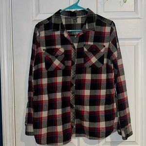 Eddie Bauer Plaid Button-Up Shirt